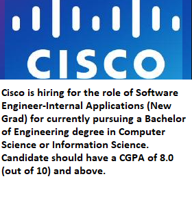 CISCO, CISCO careers, CISCO recruitment drive, CISCO recruitment drive 2020, CISCO recruitment drive in 2020, CISCO off-campus drive, CISCO off-campus drive 2020, CISCO off-campus drive in 2020, Seekajob, seekajob.in, CISCO recruitment drive 2020 in India, CISCO recruitment drive in 2020 in India, CISCO off-campus drive 2020 in India, CISCO off-campus drive in 2020 in India, CISCO fresher job, CISCO experience job