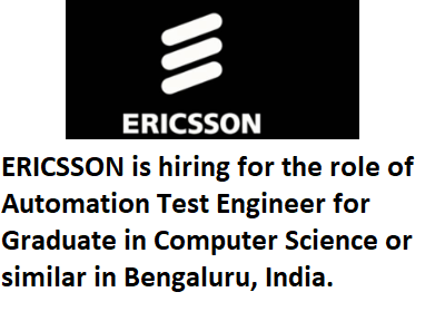 ERICSSON, ERICSSON careers, ERICSSON recruitment drive, ERICSSON recruitment drive 2020, ERICSSON recruitment drive in 2020, ERICSSON off-campus drive, ERICSSON off-campus drive 2020, ERICSSON off-campus drive in 2020, Seekajob, seekajob.in, ERICSSON recruitment drive 2020 in India, ERICSSON recruitment drive in 2020 in India, ERICSSON off-campus drive 2020 in India, ERICSSON off-campus drive in 2020 in India, ERICSSON fresher job, ERICSSON experience job