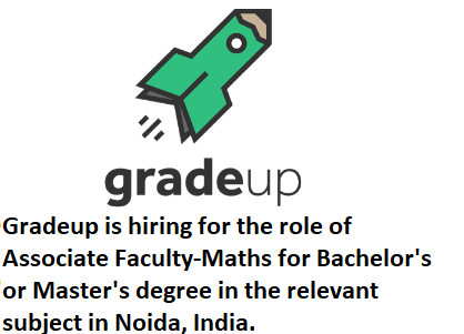 GRADEUP, GRADEUP careers, GRADEUP recruitment drive, GRADEUP recruitment drive 2020, GRADEUP recruitment drive in 2020, GRADEUP off-campus drive, GRADEUP off-campus drive 2020, GRADEUP off-campus drive in 2020, Seekajob, seekajob.in, GRADEUP recruitment drive 2020 in India, GRADEUP recruitment drive in 2020 in India, GRADEUP off-campus drive 2020 in India, GRADEUP off-campus drive in 2020 in India, GRADEUP fresher job, GRADEUP experience job