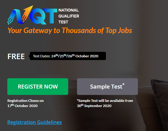 TCS NQT-National Qualifier Test 2020