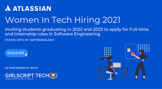 Atlassian Women in Tech Hiring 2021