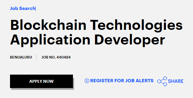 Accenture Blockchain Job