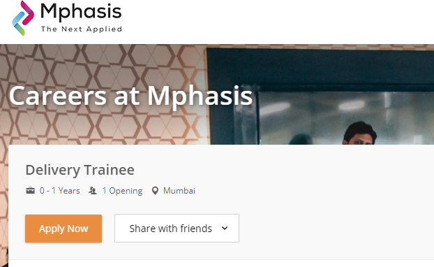 Mphasis off campus recruitment drive