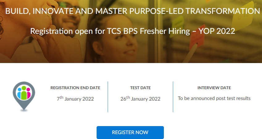 TCS BPS Fresher Hiring
