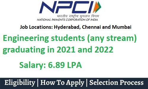 NPCI Off Campus Recruitment Drive