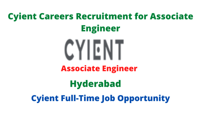 Cyient Careers Recruitment for Associate Engineer