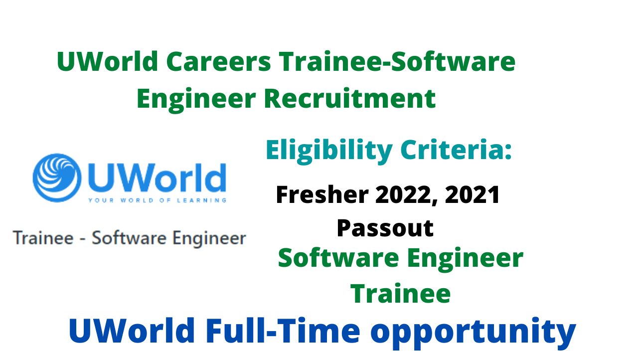 UWorld Careers Trainee-Software Engineer Recruitment