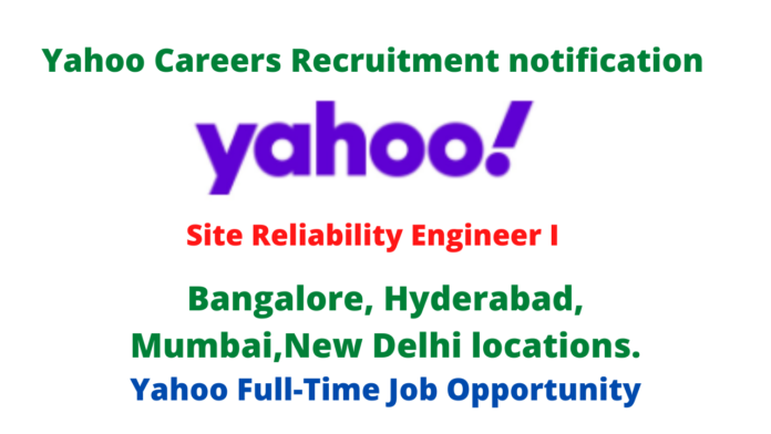 Yahoo Careers Recruitment notification