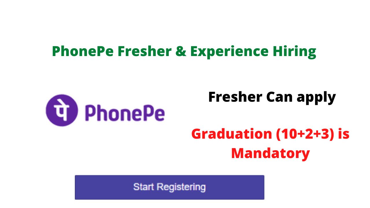 PhonePe Fresher & Experience Hiring, Graduation (10+2+3) is Mandatory – Seekajob
