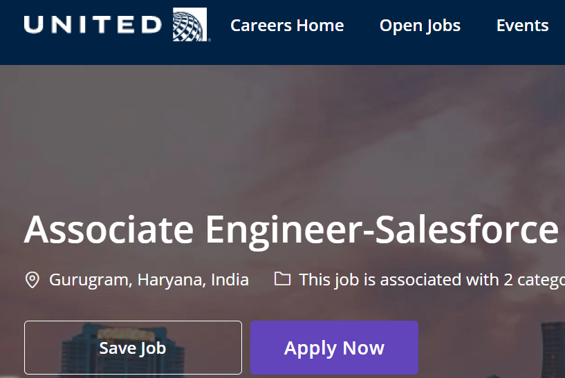 United airlines careers fresher hiring for associate engineer