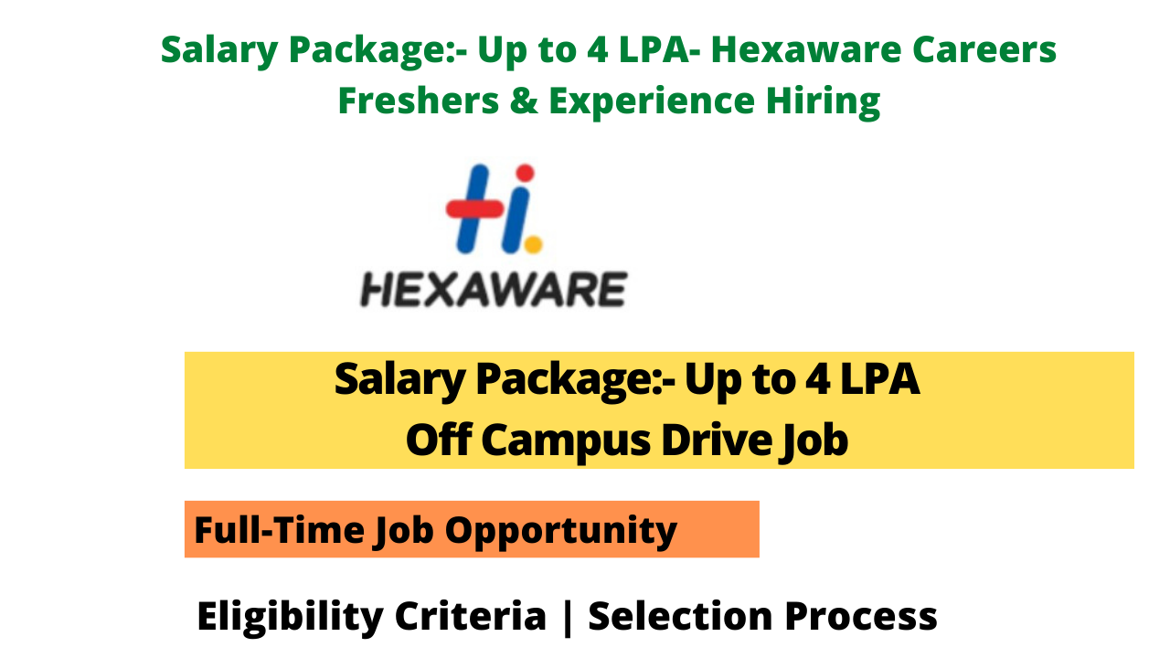 Hexaware Careers Freshers & Experience Hiring