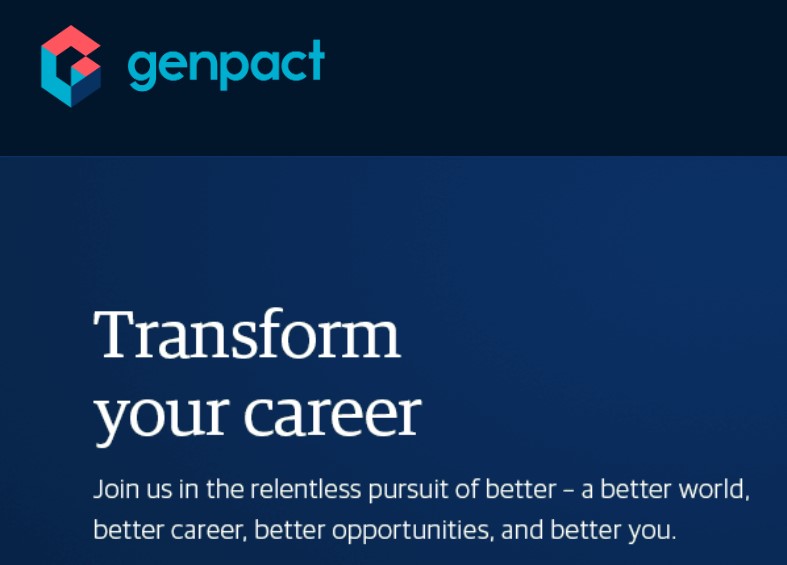 Genpact Careers Entry Level Hiring for Business Analyst