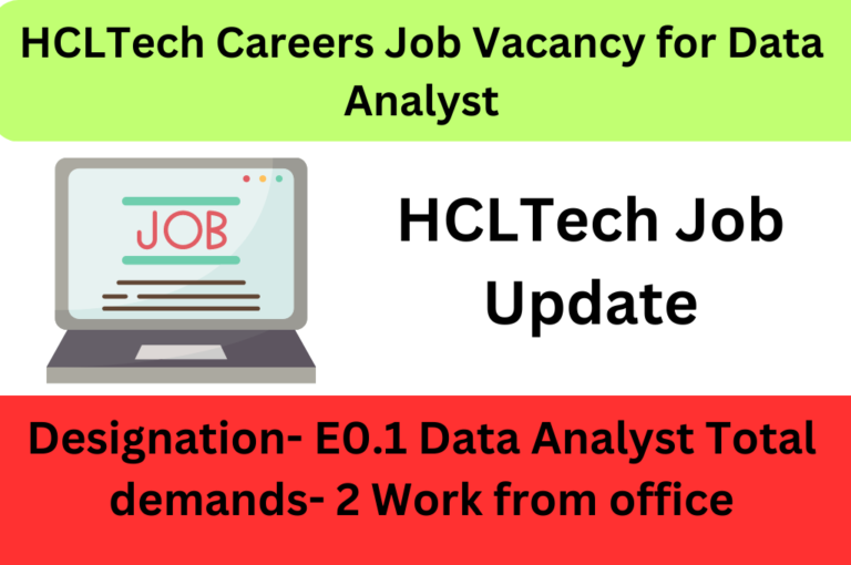 HCLTech Careers Job Vacancy for Data Analyst Seekajob