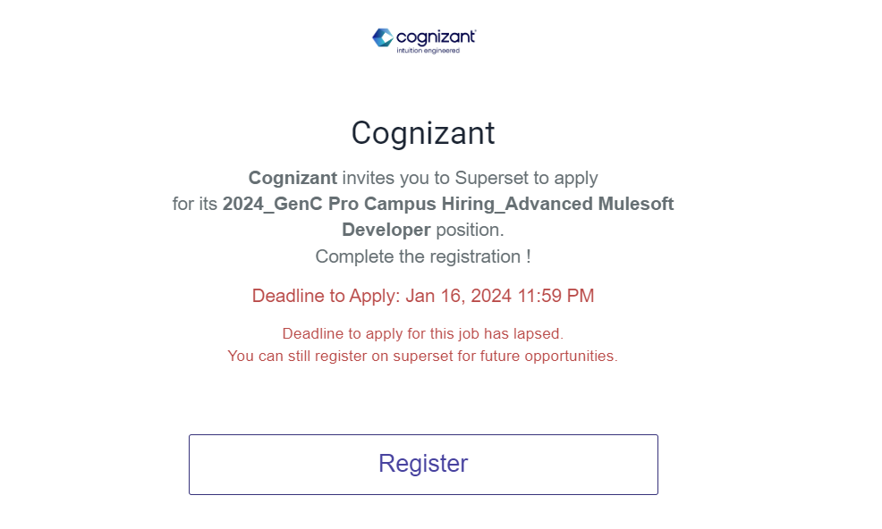 Cognizant GenC 2024