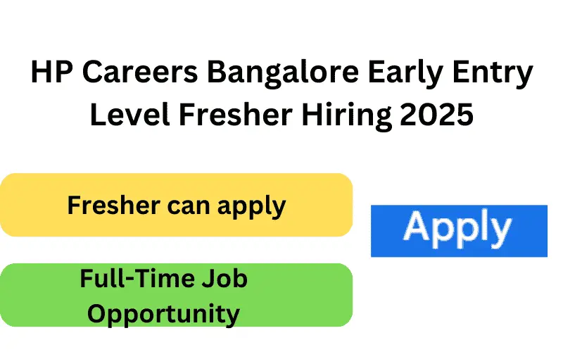 Hp Bangalore job 2025