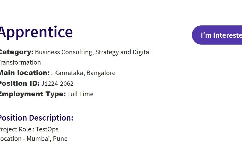 cgi pune job