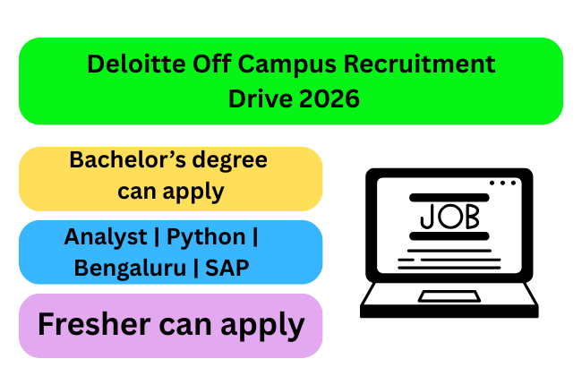 Deloitte Off Campus Recruitment Drive 2026